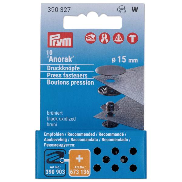 Anorak Druckknöpfe 15 mm Nachfüll-Packungen von Prym