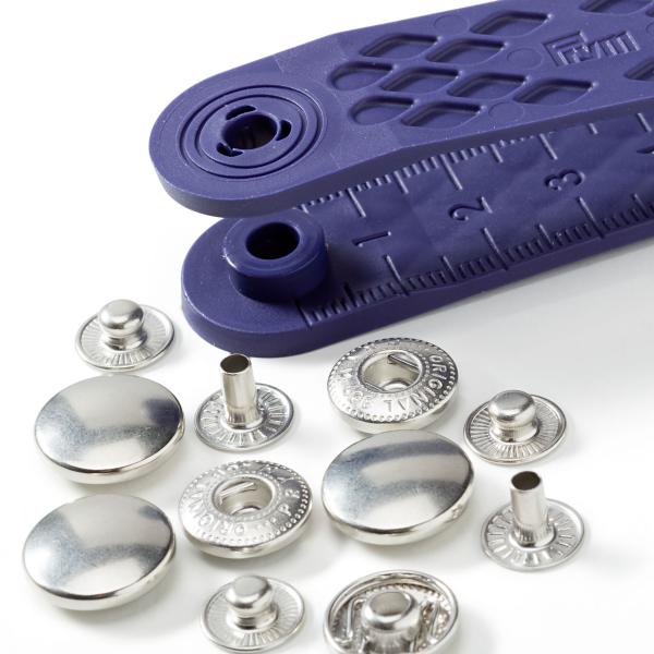 10 Anorak-Druckknöpfe 12 mm Messing