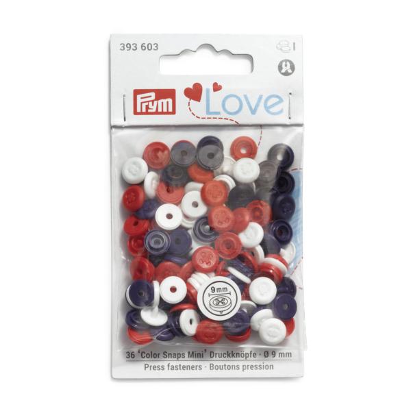 Prym Love Color Snaps Mini Annähoptik 9 mm