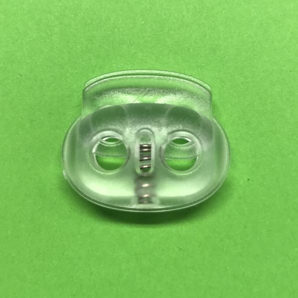 Kordelstopper 2-fach transparent
