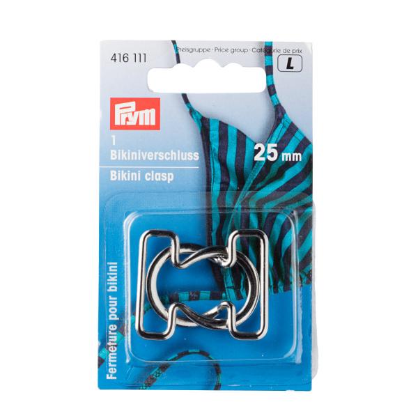 Bikiniverschluss ST silberfarbig Schlinge 25 mm