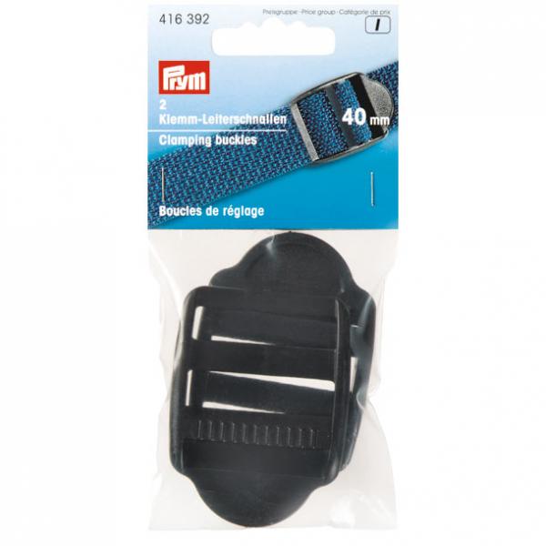 Klemm-Leiterschnallen KST 40 mm schwarz