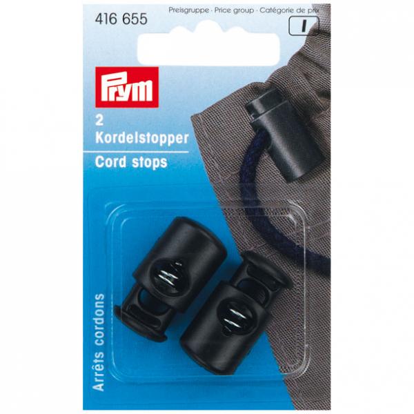 Kordelstopper KST 1-Loch schwarz