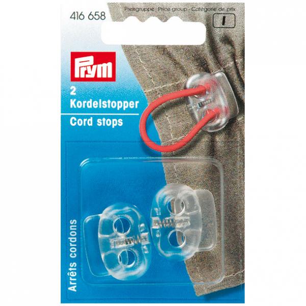 Kordelstopper KST 2-Loch transparent