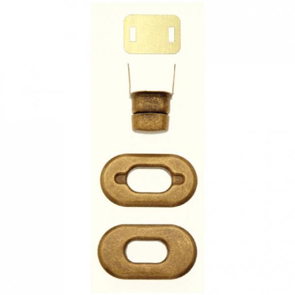 Drehverschluss für Taschen altmessing