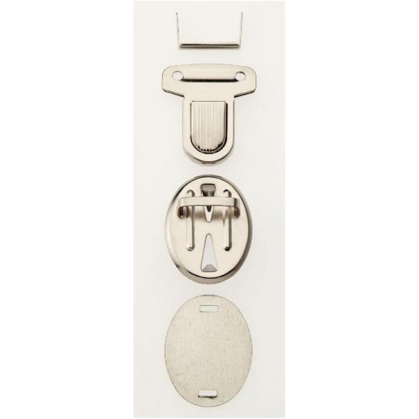 Steckschloss 26 mm silberfarbig