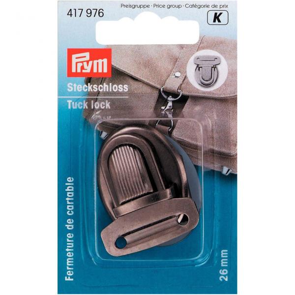 Steckschloss 26 mm altsilber