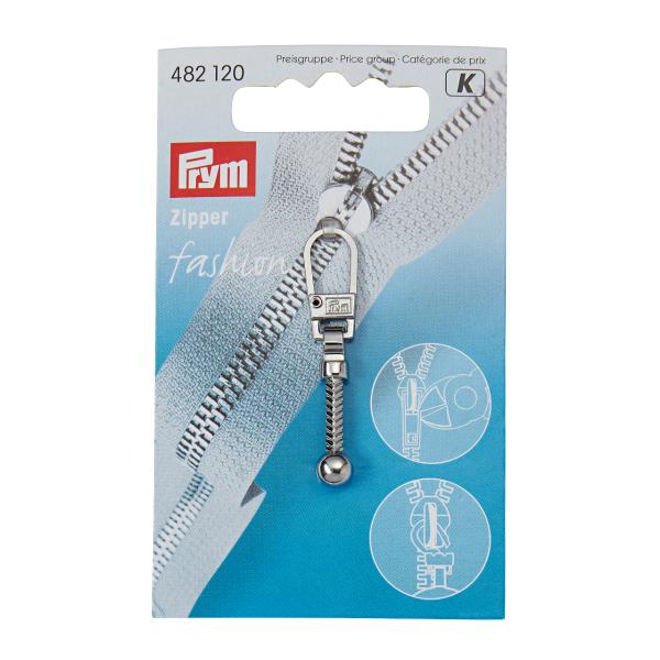 Fashion-Zipper Keulen silberfarbig
