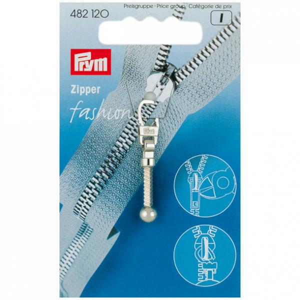 Fashion-Zipper Keulen silberfarbig