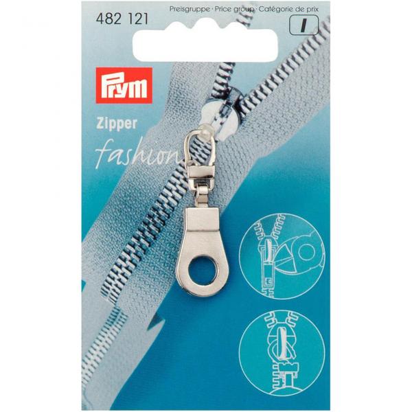 Fashion-Zipper Öse silberfarbig