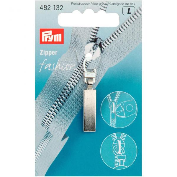 Fashion-Zipper Classic mattsilber