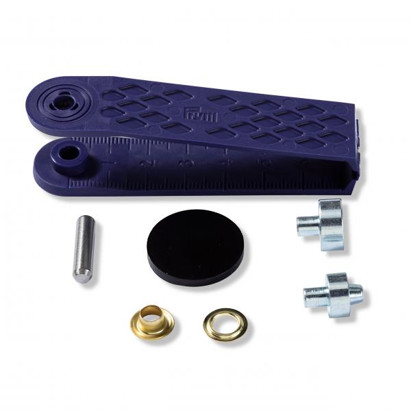 40 Ösen und Scheiben MS goldfarbig 5,0 mm