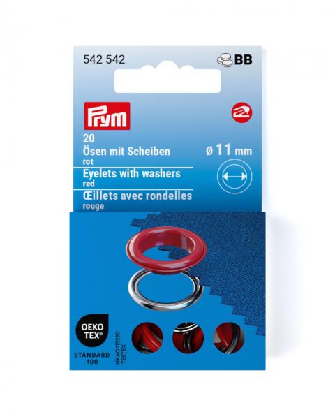 Bunte Ösen 11 mm von Prym als Nachfüllpackung