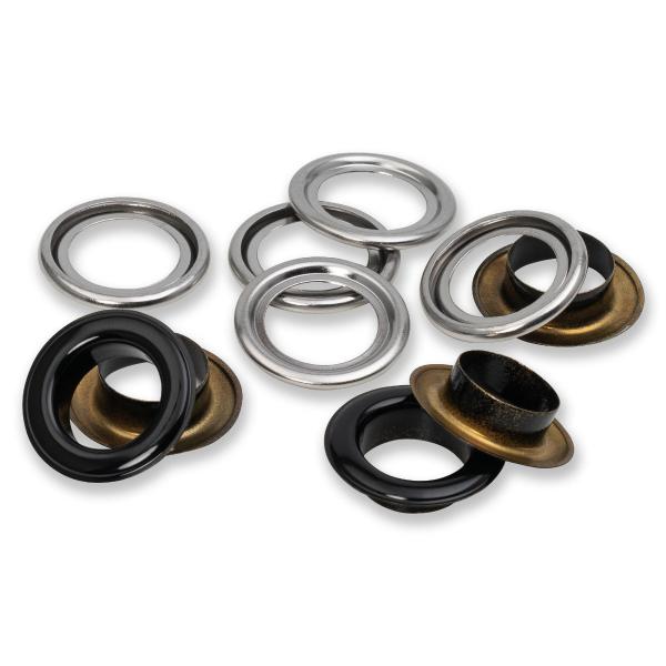 Bunte Ösen 14 mm von Prym als Nachfüllpackung