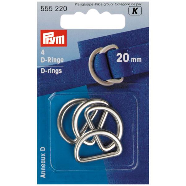 D-Ringe 20 mm silberfarbig