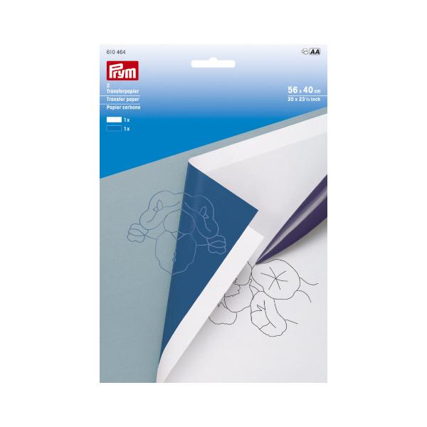 Transferpapier weiß/blau 56 x 40 cm
