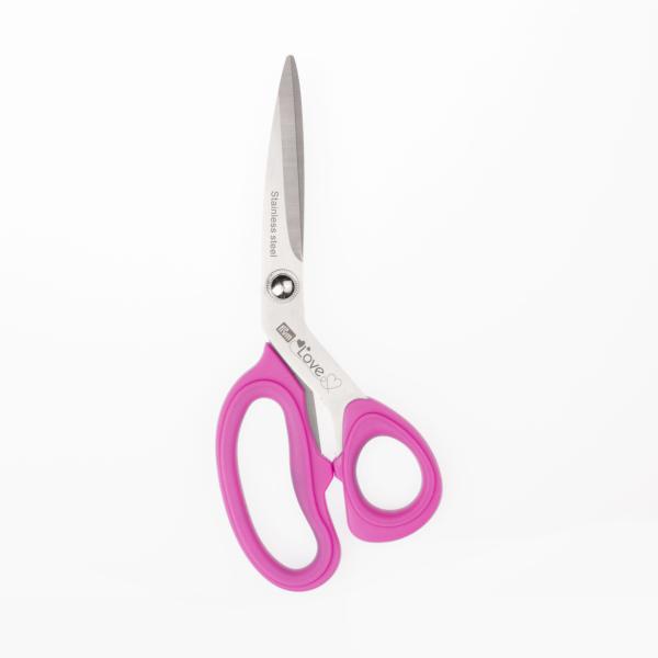 Prym Love Stoffschere mit Micro Serration 21 cm pink