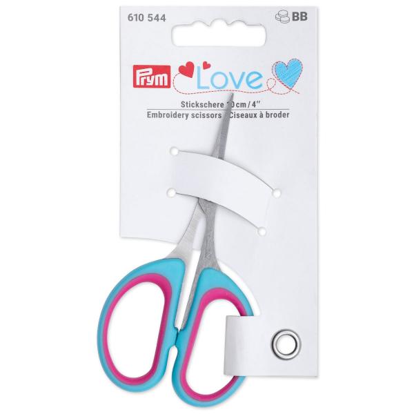 Prym Love Stickschere 10 cm/4inch mint/pink 
