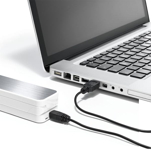Mobile LED Klappleuchte mit USB-Anschluss