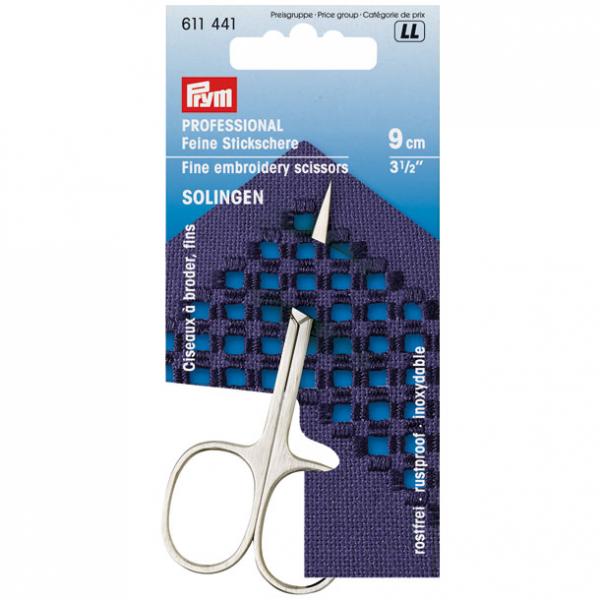PROFESSIONAL feine Stickschere 3,5'' 9 cm