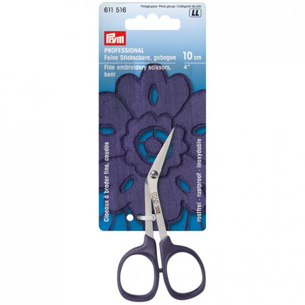 Professional Stickschere gebogen 4'' 10 cm