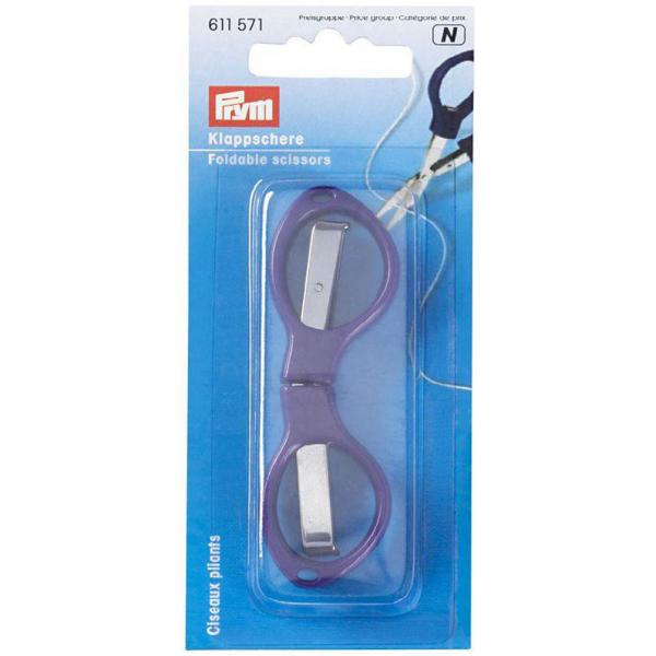 Klappschere Griff dunkelviolett 10 cm
