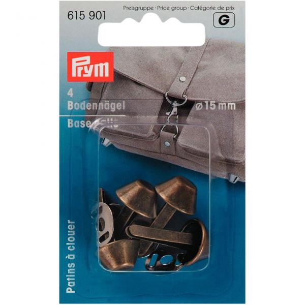 Bodennägel für Taschen Ø 15 mm altmessing