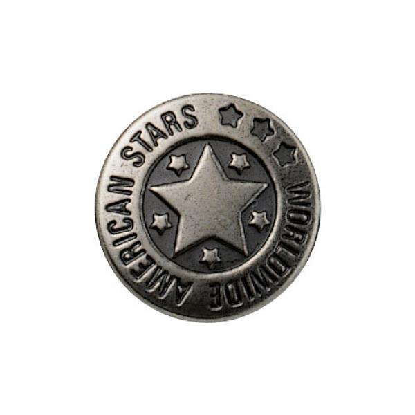 NF-Jeans-Knöpfe MS altsilber American Star 17 mm