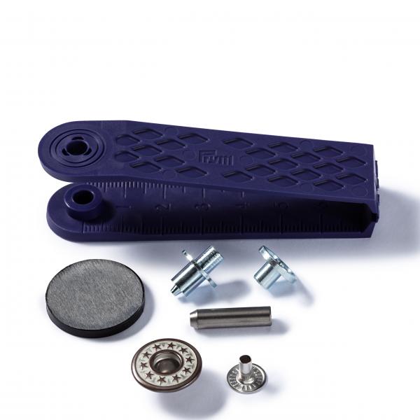 NF-Jeansknopf offen Sterne frosted tin 17mm
