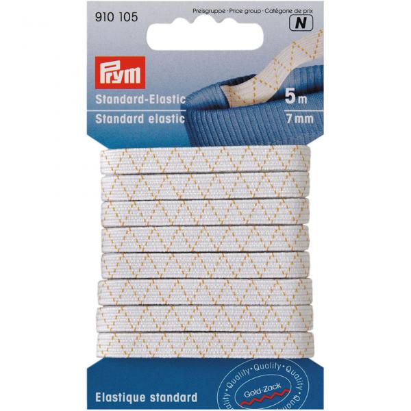 Standard-Elastic 7 mm weiß