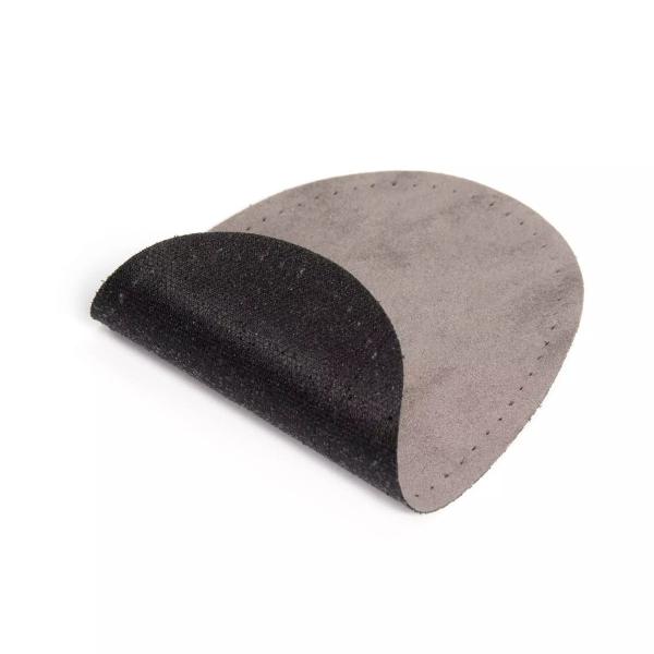 Patches Velourslederimitat grau/blau/schwarz sort.