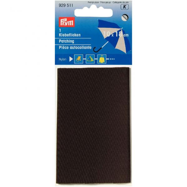 Klebeflicken Nylon 18 x 10 cm braun