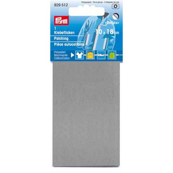 Klebeflicken reflektierend 10 x 18 cm silberfarbig