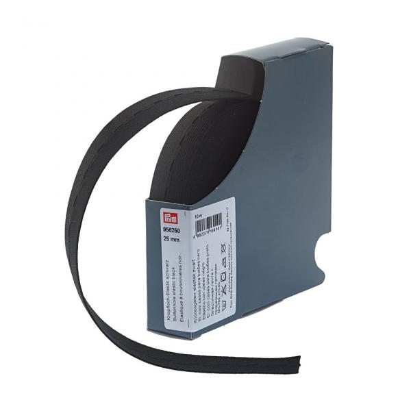 Knopfloch-Elastic-Band 25mm gewirkt