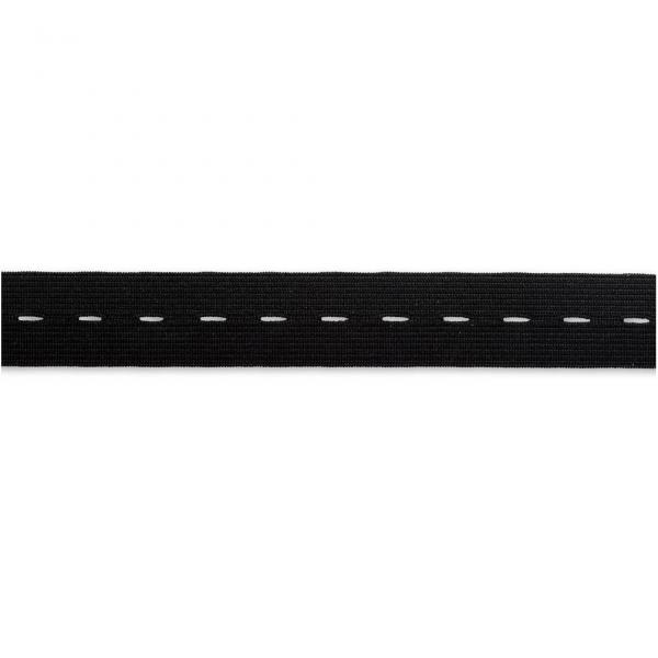 Knopfloch-Elastic-Band 25mm gewirkt