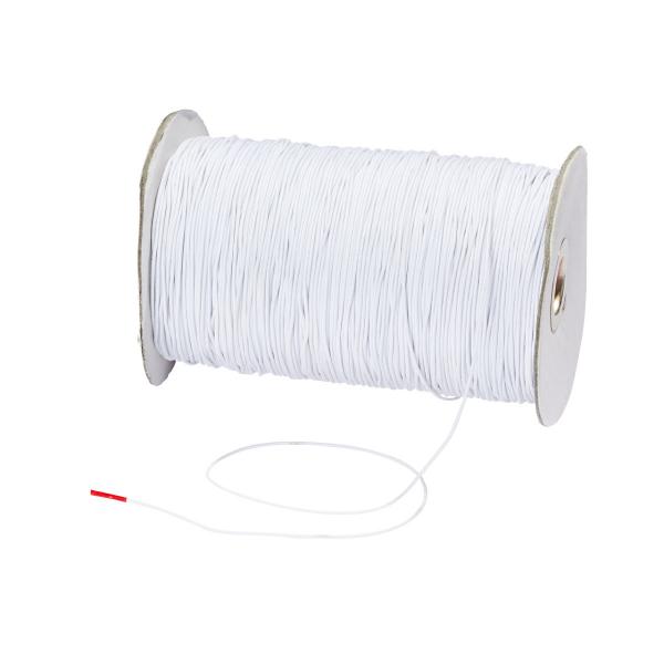 Elastic-Kordel umflochten 1,5mm weiss