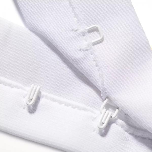 Haken- und Augenband Abst. 19 mm weiss