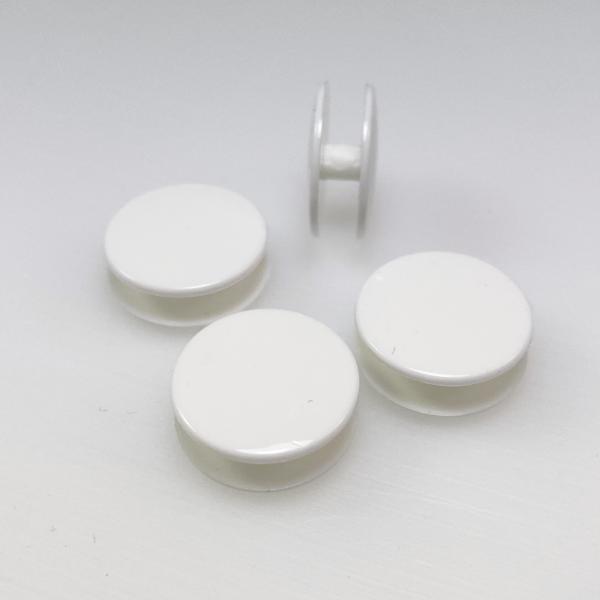 100 Doppelknöpfe Wäscheknöpfe 28'' 18 mm Nylon