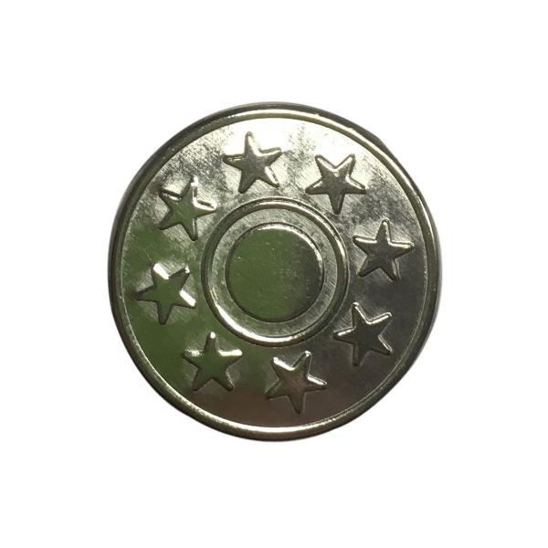 100 Jeansknöpfe 20 mm Sterne 