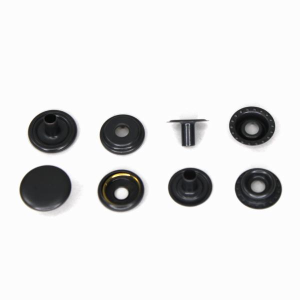 17 mm Ringfederdruckknöpfe "S+C" brüniert