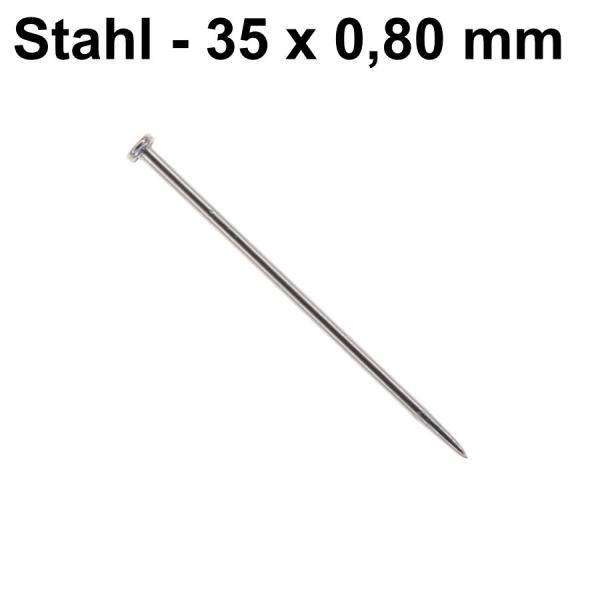 Stahlstecknadeln 0,80 x 35 mm