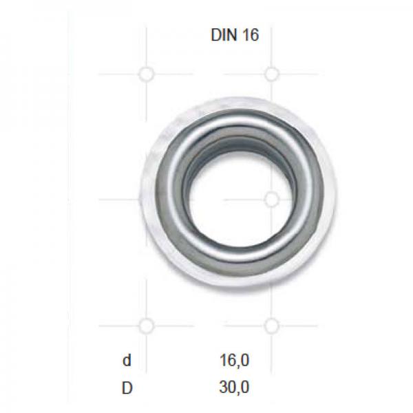 Ösen DIN 16 Stahl verzinkt 16 mm