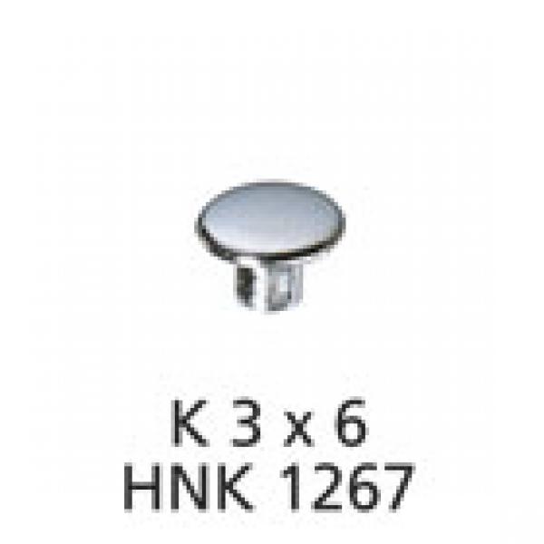 1000 Hohlnietkappen 3 mm Schaft 6 mm Kappe