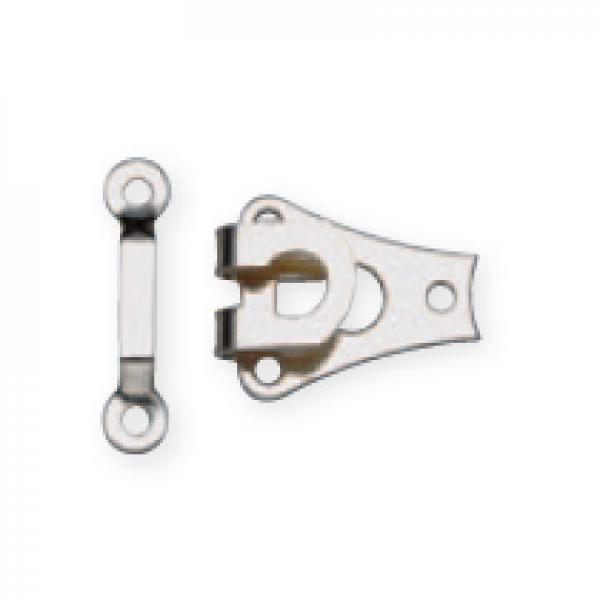 Hosenhaken und Stege silberfarbig 9 mm