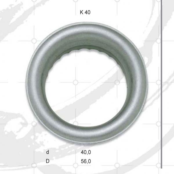 K-Ösen Größe 40 Messing oder Stahl
