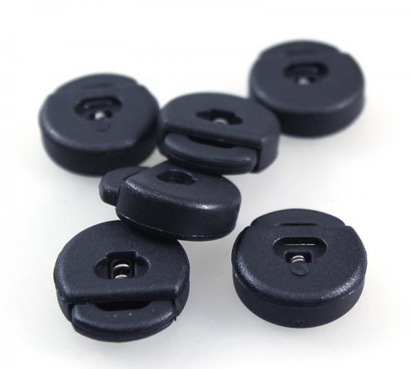 Kordelstopper schwarz rund