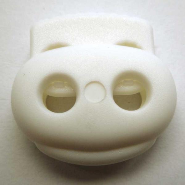 Kordelstopper 2-fach weiß