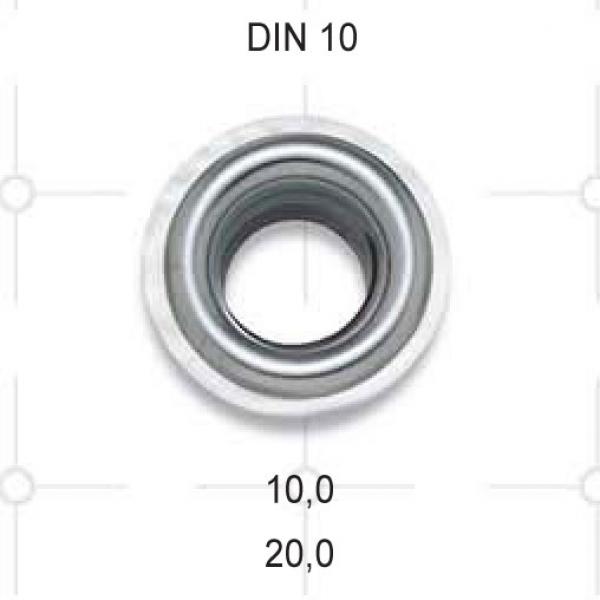 Ösen DIN 10 MS Gelb 10 mm innen