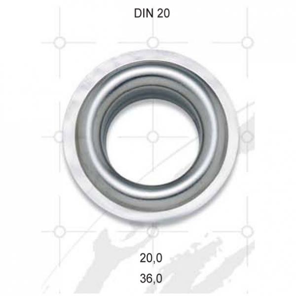 Scheiben DIN 20 MS Brüniert Lackiert