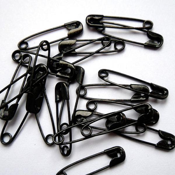 1000 Sicherheitsnadeln Economy 19mm schwarz